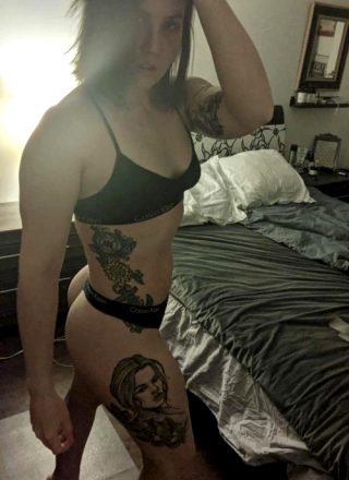 Canadian Cutie ?? What Do You Like Better My Tattoos Or My Ass ? Let Me Know At My OF: Payton Quinn