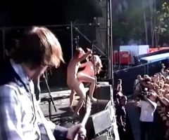 Chick Getting FUCKED On Stage At A Concert