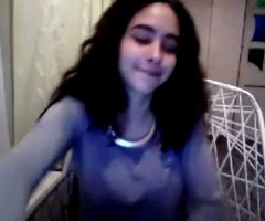 Cute Young Girl Over Webcam Chat