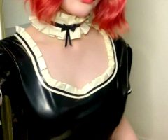 Latex Maid Here To Serve You Master 🖤🤍