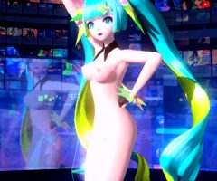 Nude Hatsune Miku cute boobs dance 39 Music Project Diva