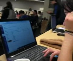 Real College Slut Flashes Her Tits & S In Class (Anne Freak)