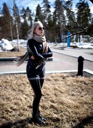 A Windy Day To Wear Latex
