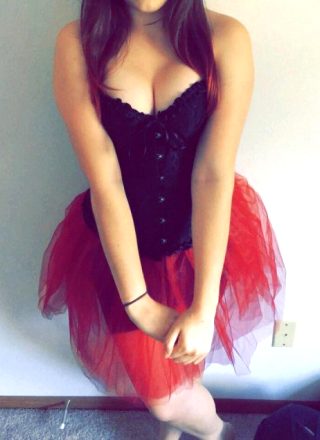 Little Red & Black Dress