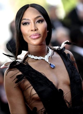 Naomi Campbell At The Cannes Film Festival 2022, Wearing Serpenti Ocean Treasure Necklace By Bulgari.
