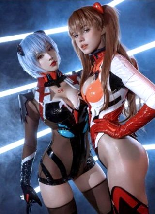 Rei Ayanami & Asuka Langley By Misaki Sai & Shirogane
